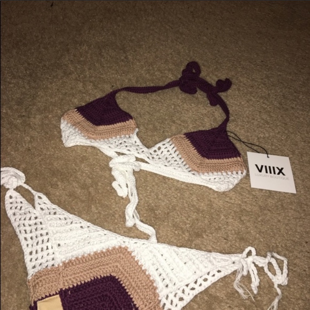 3-Color Crochet Bikini - Picture 2 of 3